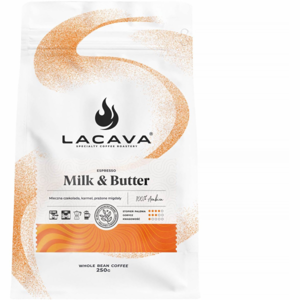 LaCava mléko a máslo kávová zrna 250g