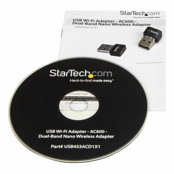 StarTech DVOUPÁSMOVÝ WI-FI ADAPTÉR USB – USB433ACD1X1
