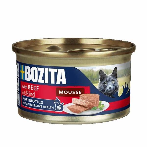 BOZITA Mousse Beef - mokré krmivo pro kočky - 85g