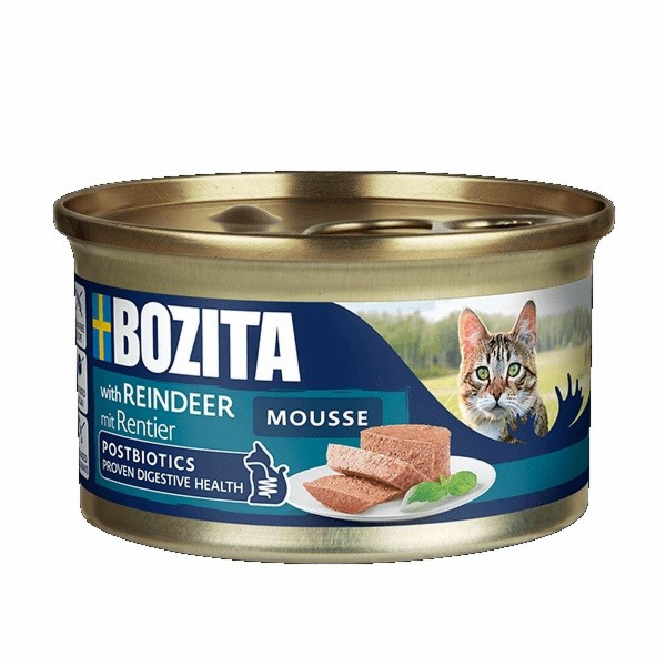 BOZITA Mousse Reindeer - mokré krmivo pro kočky - 85g