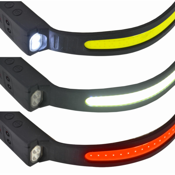 AWTools COB LED ČELOVÁ SVÍTILNA S POHYBOVÝM SENZOREM