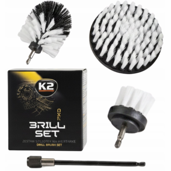 K2 Sada kartáčů BRILL SET PRO 3dílná sada šroubováků