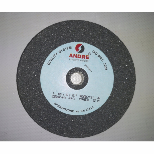 Andre PLOCHÝ BRUSNÝ KOTOUČ 125 mm x 16 mm x 12,7 mm 98C60...