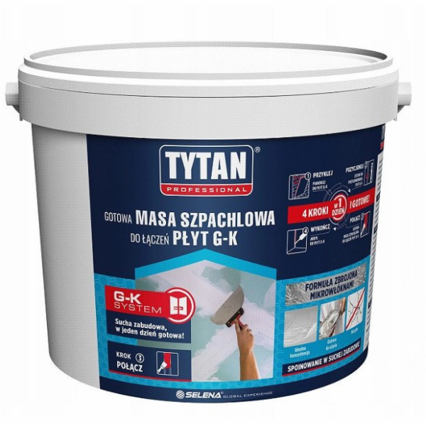 Tytan HOTOVÝ TMEL NA SPÁRY SÁDROKARTONU 1,8 KG BÍLÝ