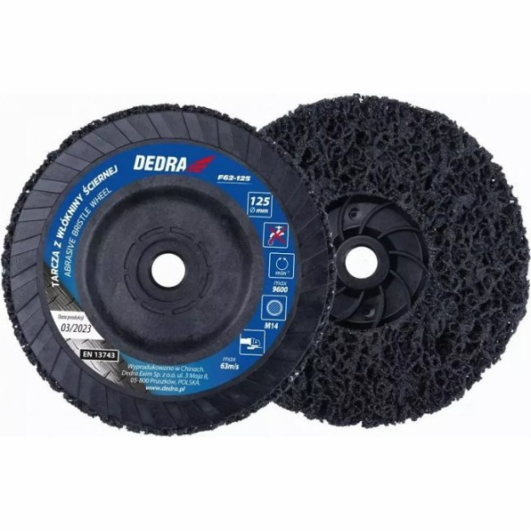 Dedra BRUSNÉ KOTOUČE Z NETKANÉHO MATERIÁLU 125 MM M14 (1 KS)