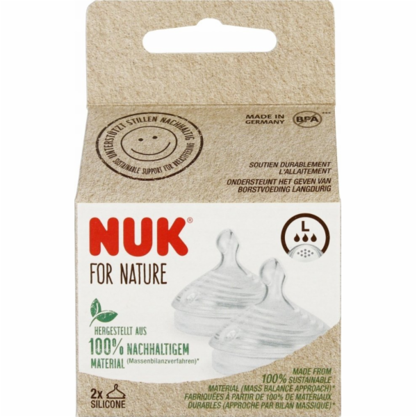 NUK dudlík do bot 2 kusy L 9PRZ SIL 10124027 1/6