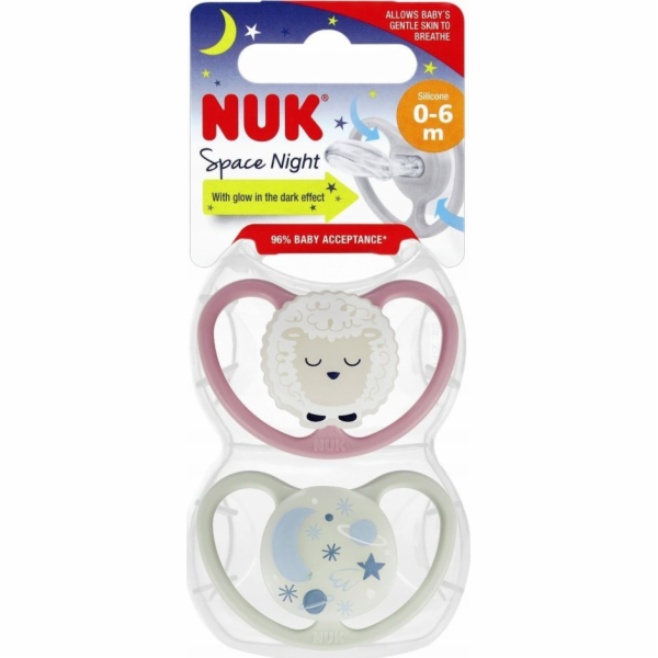 NUK dudlík USP SIL 2EL 0-6M VELIKOST/POP10730578 1/6