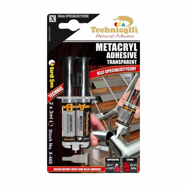 Technicqll Metakrylátové lepidlo 2x3ml - X-468