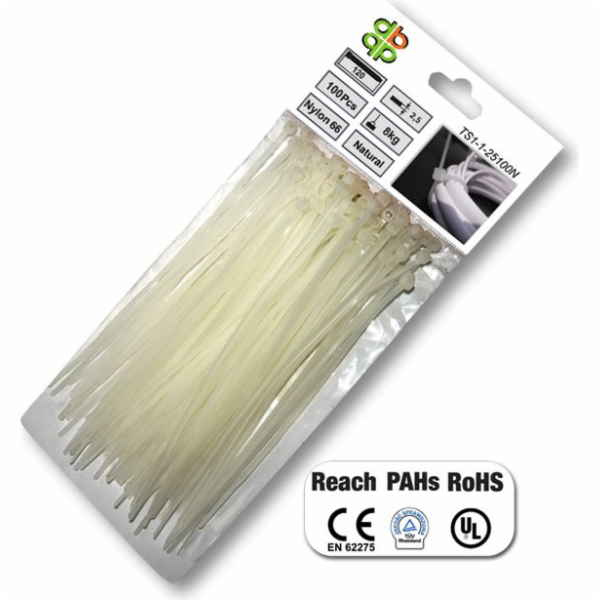 Bradas Čelenka Plastová bílá 7,6 x 450 mm 100 ks (TS11764...