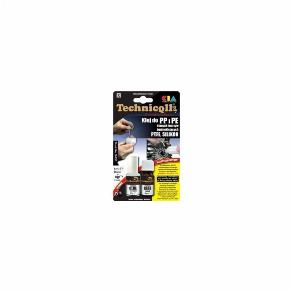 Technicqll Lepidlo na PP, PE a PTFE 8ml + 8g na blistru /...