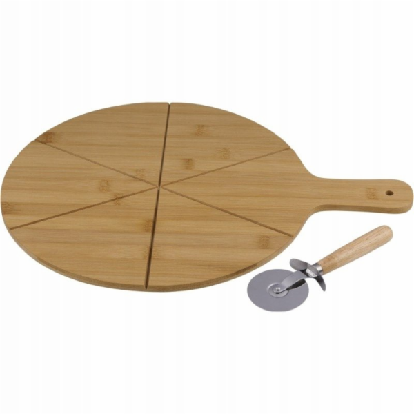 Alpina - Servírovací sada na pizzu, prkénko 34 cm + nůž