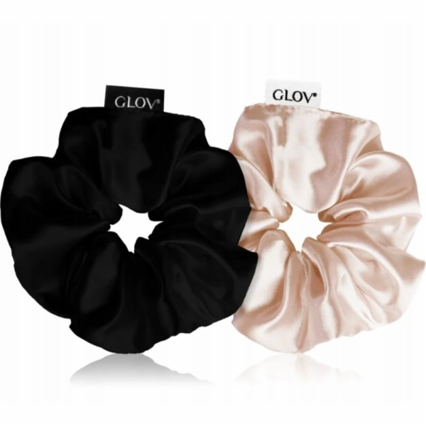 Glov Saténové gumičky do vlasů _Satin Scrunchies M šampaň...