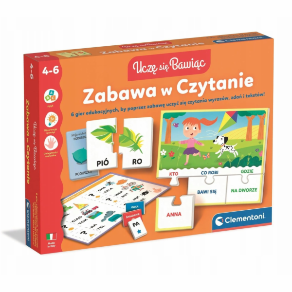 Clementoni CLM ZÁBAVA S ČTENÍM 4-6L 50425 PUD12