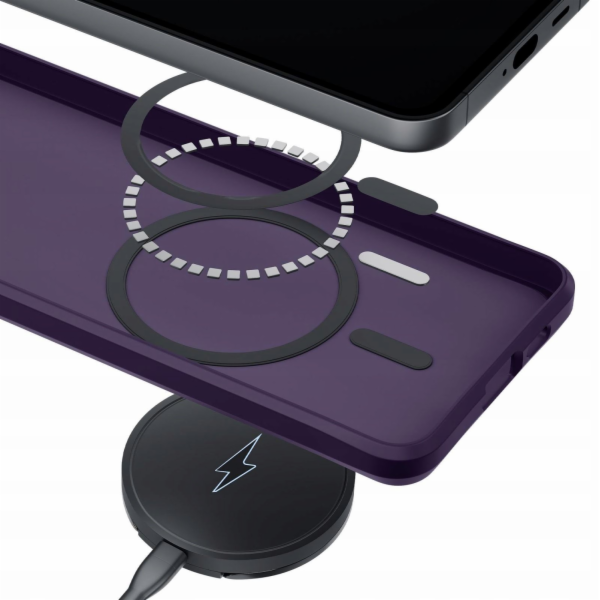 3MK Pouzdro pro Samsung Galaxy S25 - , kouřové, fialové