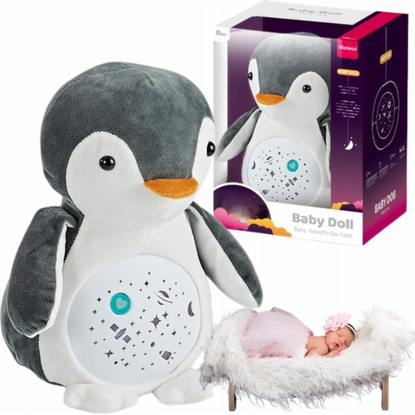NoName Projektor s lampou na spaní Penguin