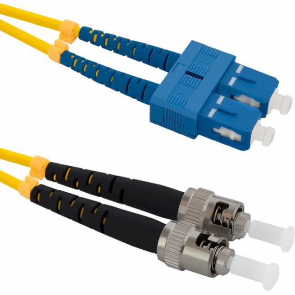 Qoltec Optický patchcord SC/UPC - ST/UPC SM 9/125 G652D 2...
