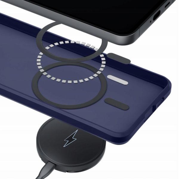 3MK Apple iPhone 16 - Kouřový kryt MagCase modrý