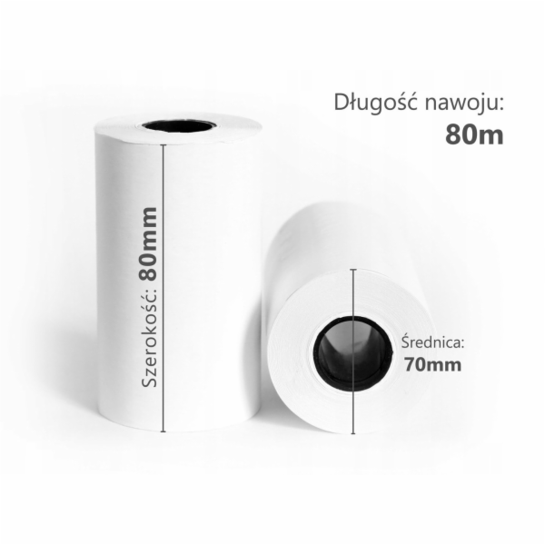 OfficeProducts Termo role KANCELÁŘSKÉHO OBSAHU, 80 mm x 8...