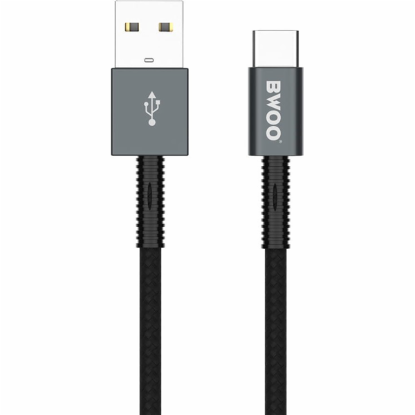 BWOO Kabel USB BWOO X211C USB - USB-C 1,0 m 2,4 A černý
