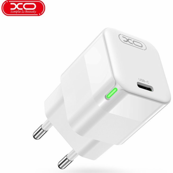 XO Nabíječka Síťová nabíječka XO CE06 PD 30W 1x USB-C bílá