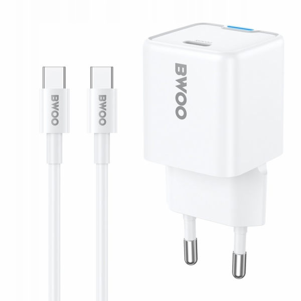 BWOO Nabíječka do zásuvky PD GaN 30W USB-C s kabelem 60W ...