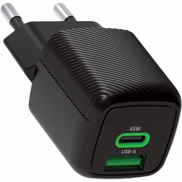 NoName Nabíječka LTC PD 45W USB-A/USB-C GaN do zásuvky