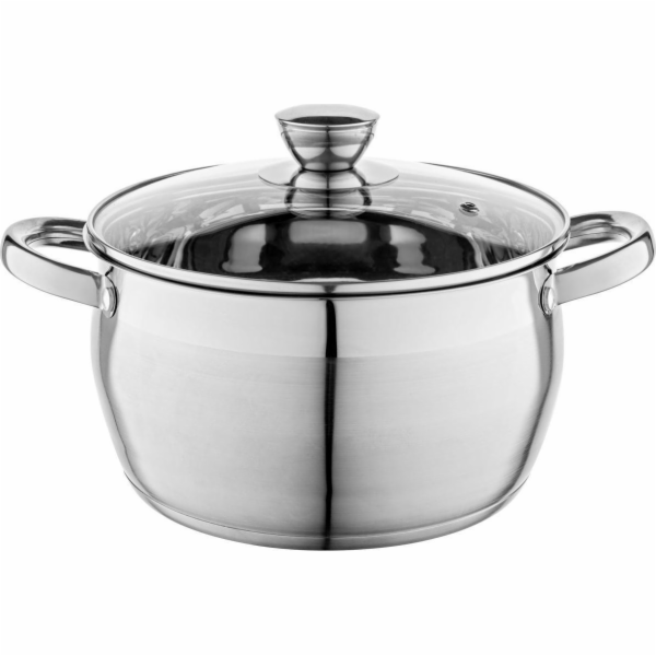 Florina INOX HRNEC OLIVER 22 CM 4,3 L S VÍČKEM, JEDNOTLIV...