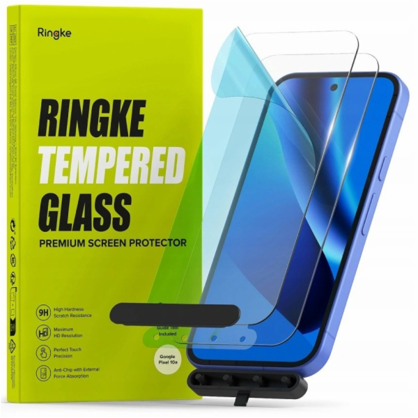 Ringke Tvrzené sklo pro Google Pixel 10A, 2 ks, průhledné