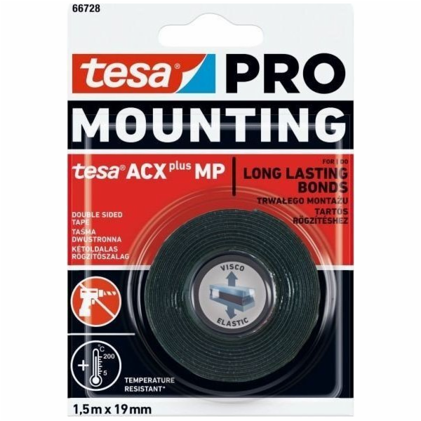 Tesa Montážní páska 66728 ACXplus Professional 1,5 m/19 mm