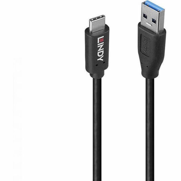 Lindy USB kabel USB-A - USB-C 1,5 m černý (36972)