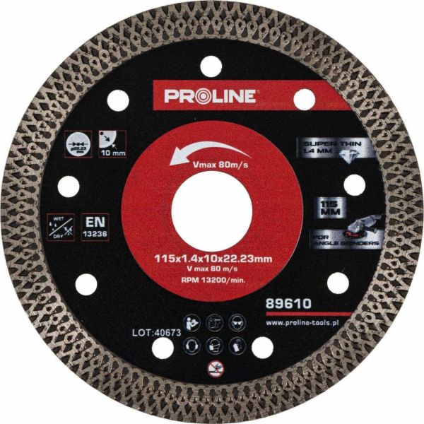 Pro-Line Diamantový řezný kotouč, tenký, 115*1,4*10*22,23...