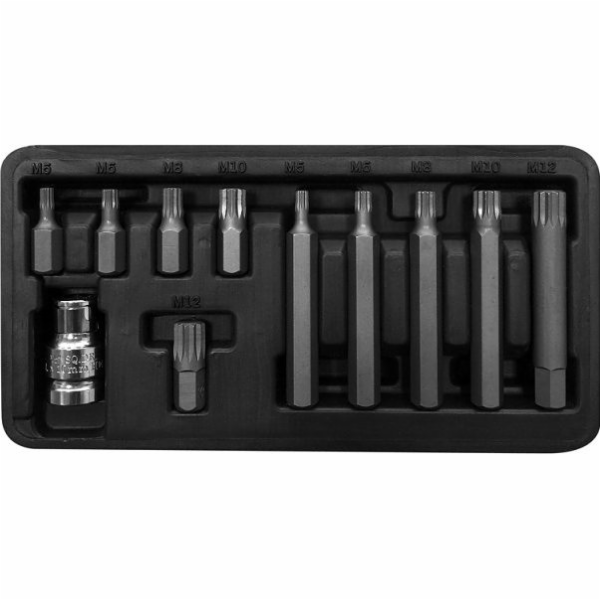 Pro-Line Sada bitů 3/8 drážkované M5-M12, 11 kusů (10744)