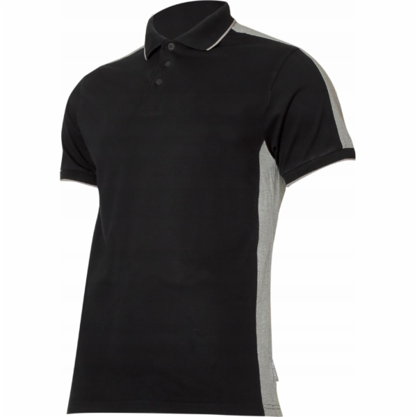 Lahti Pro Pánské polo tričko 190g/m2, černé a šedé, velik...