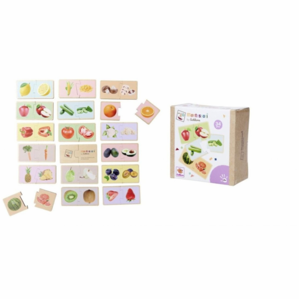 KIK Montessori puzzle 34 dílků