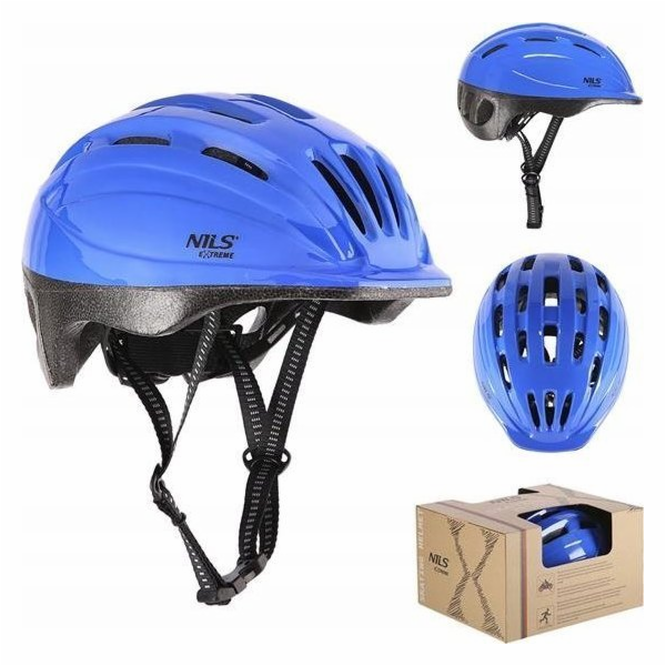 Nils Extreme Dětská helma MTV62J MODRÁ VELIKOST S (48-52 CM)
