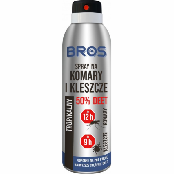 Bros Sprej proti komárům a klíšťatům 50% DEET 180 ml