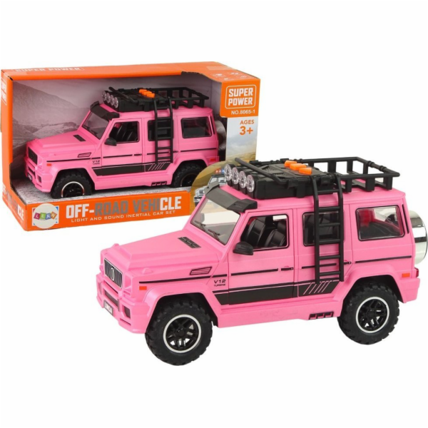 LeanToys Car Off-Road Růžová V12 turbína