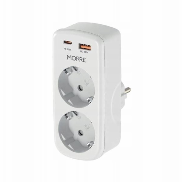 NoName Nabíječka/napájecí adaptér 4v1 2slotový, USB-C 20W...