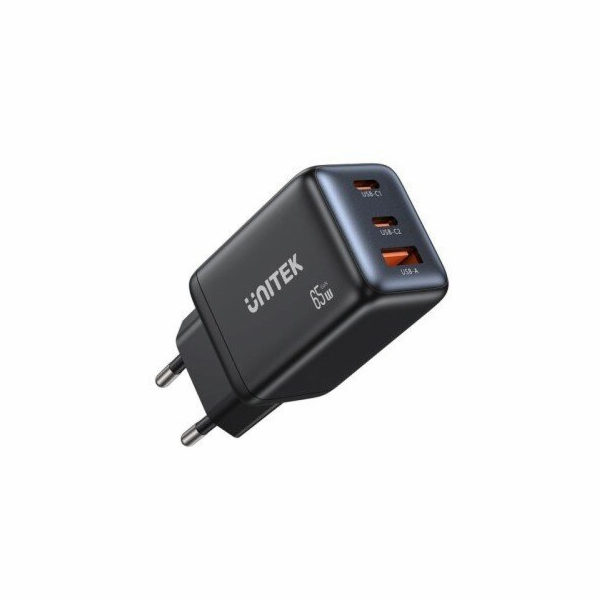 NABÍJEČKA GAN 2xUSB-A, USB-C, PD 3.0, 65 W