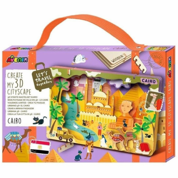 Avenir Vytvořte si káhirskou panorámu - 3D dřevěné puzzle