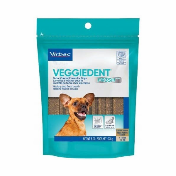 VIBRAC Veggiedent Fresh XS - pamlsek pro psa - 114g