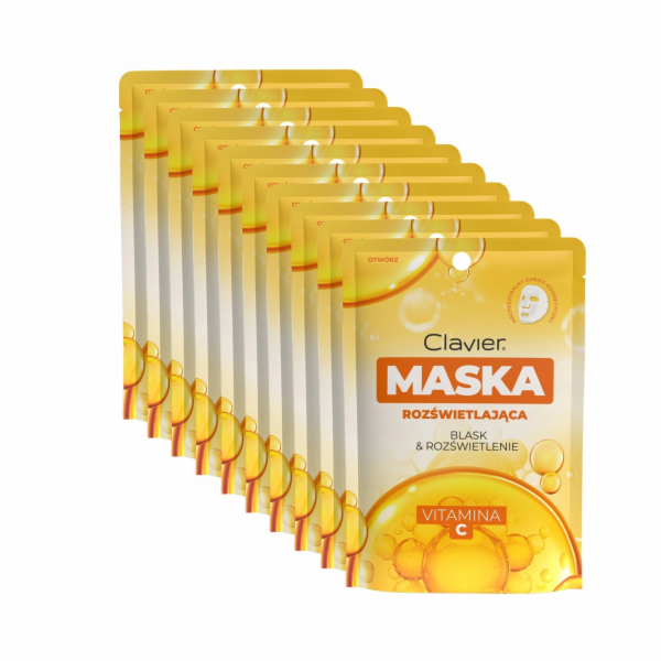 APLB CLAVIER_Rozjasňující pleťová maska s vitamínem C 10 ks