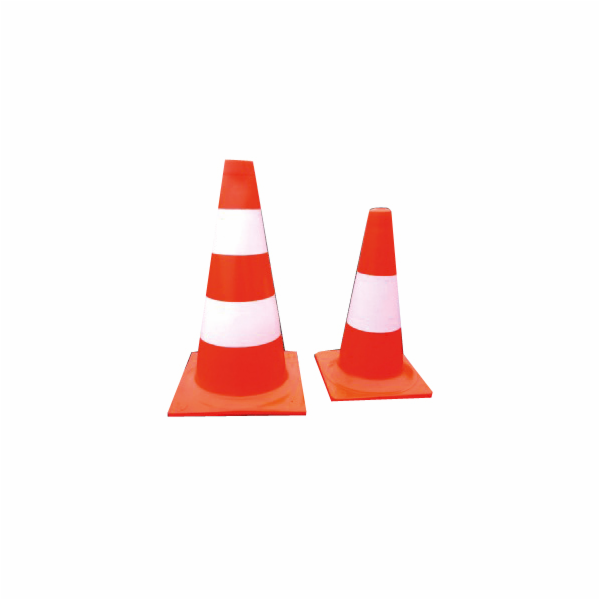 Mega dopravní kužel bílý a oranžový 40cm reflexní - 35586