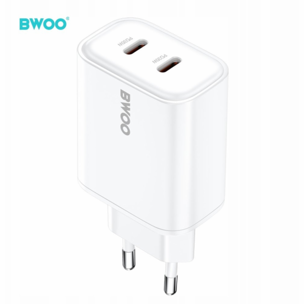 NoName Nabíječka BWOO PD 35W do zásuvky CDA206 USB-C bílá