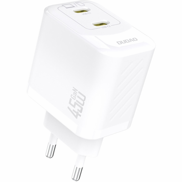 Dudao 2x USB-C GaN PD 45W nabíječka do zásuvky - bílá 2x ...