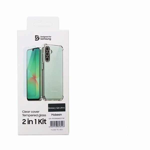 Samsung Průhledný kryt a sklo Mobeen pro Galaxy S26 Ultra