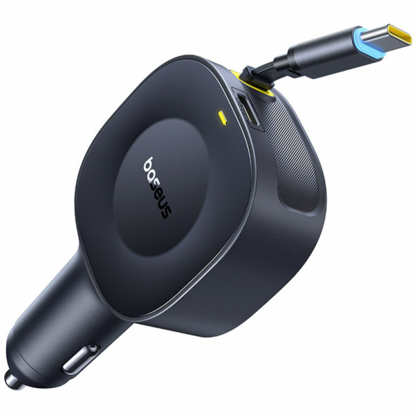 Baseus Nabíječka do auta USB-C s výsuvným kabelem USB-C 3...