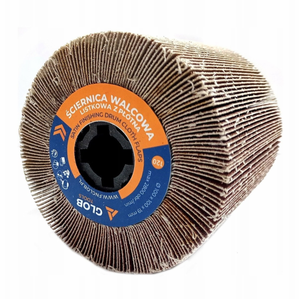 Glob Válcový lamelový brusný kotouč Tools z plátna 100x10...