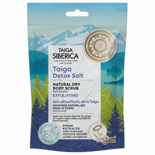 Natura Siberica TAIGA Exfoliační suchý tělový peeling 250 ml