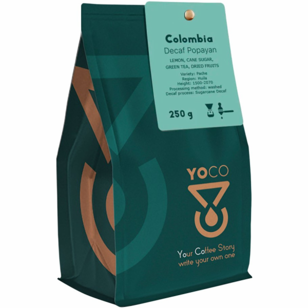 YoCo YOCO - Bezkofeinová káva Colombia Popayan Filter 250 g